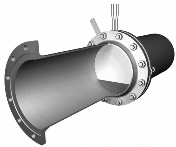 Měřicí trať se segmentovou clonou | Meter tube with segmental orifice plate